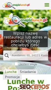 znajdzlunch.pl mobil förhandsvisning