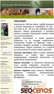 zoldmenedek.hu mobil előnézeti kép