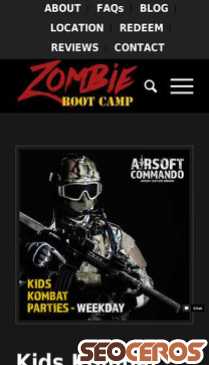 zombiebootcamp.co.uk/product/kids-kombat-parties-weekday mobil preview
