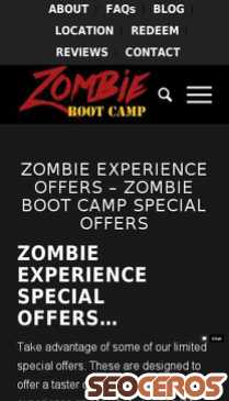 zombiebootcamp.co.uk/special-offers mobil előnézeti kép