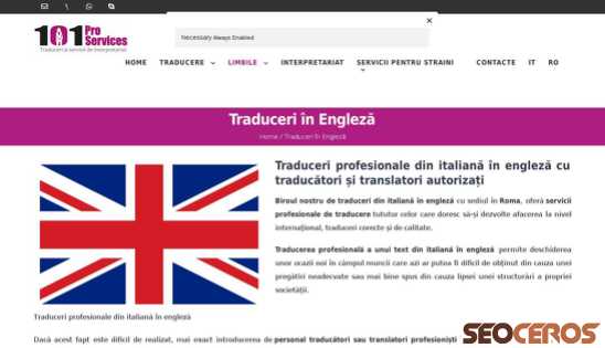 101proservices.com/ro/traduceri-engleza-italiana desktop preview