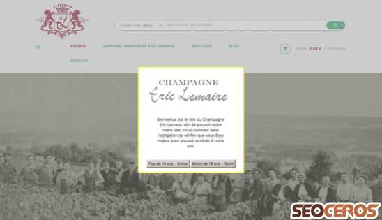 2017.champagneericlemaire.com desktop preview