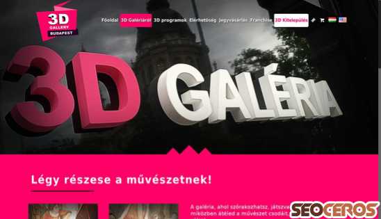 3dgallerybudapest.hu/3d-galeriarol desktop náhled obrázku