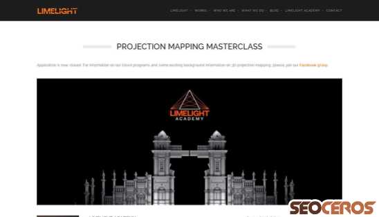 3dprojectionmapping.net/masterclass desktop obraz podglądowy