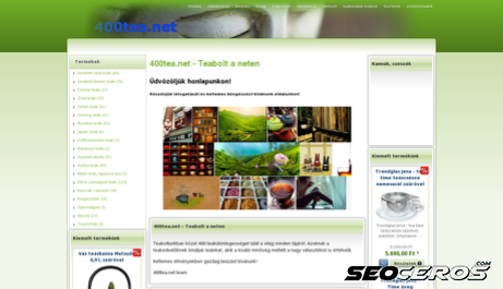 400tea.net desktop előnézeti kép