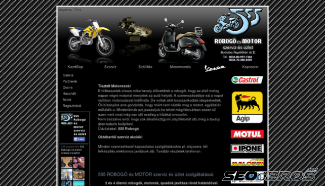 555robogo.hu desktop előnézeti kép