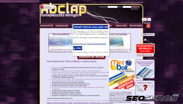 abclap.hu desktop előnézeti kép