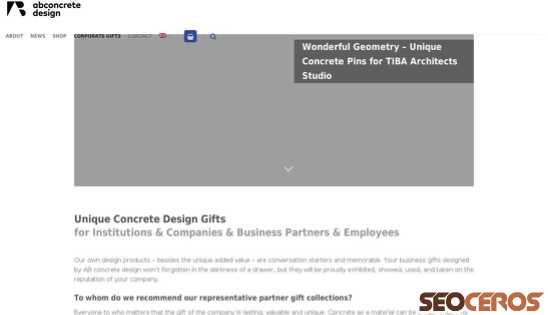 abconcretedesign.com/corporate-gifts desktop náhľad obrázku