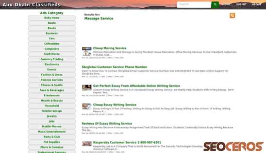 massage-service.abudhabiclassify.com desktop náhled obrázku