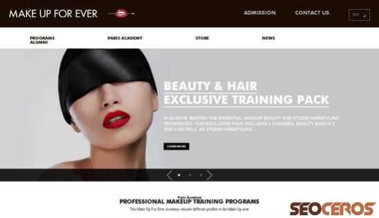 academy.makeupforever.com/int desktop náhled obrázku