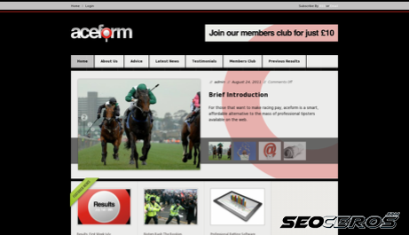 aceform.co.uk desktop vista previa