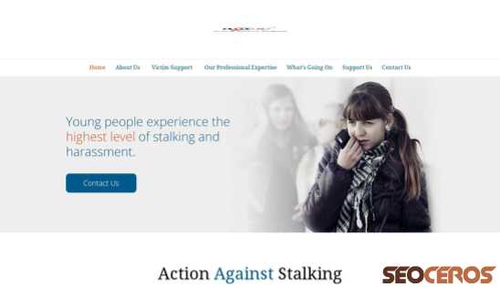 actionagainststalking.org desktop obraz podglądowy