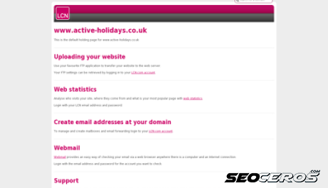 active-holidays.co.uk desktop preview