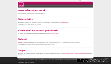 adamseden.co.uk desktop előnézeti kép