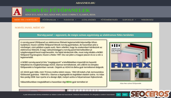 adaxneo.hu/norveg-panel-miert-jo desktop náhľad obrázku