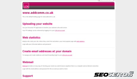addcomm.co.uk desktop előnézeti kép