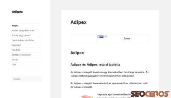 adipex.ws desktop förhandsvisning