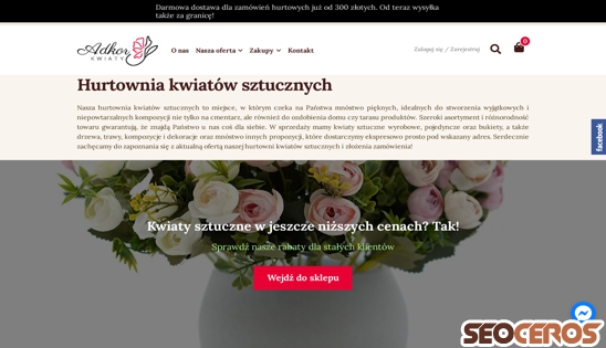 adkor-kwiaty.pl desktop förhandsvisning