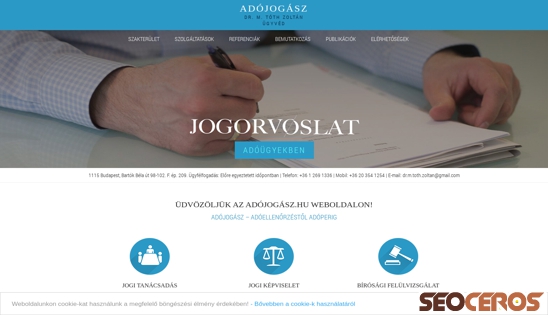 adojogasz.hu desktop förhandsvisning