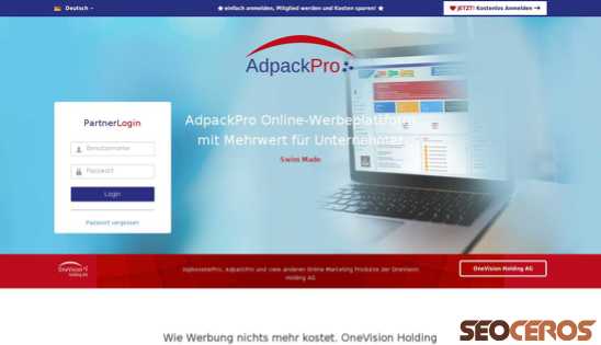 adpackpro.com desktop förhandsvisning