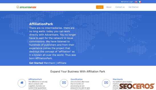 affiliationpark.com desktop förhandsvisning