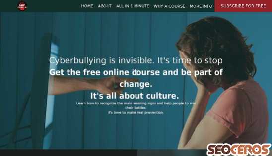 againstcyberbullying.pagedemo.co desktop förhandsvisning