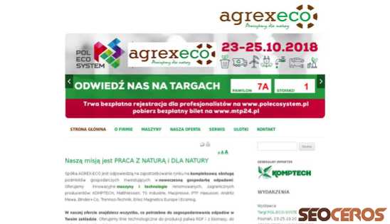 agrex-eco.pl desktop náhľad obrázku