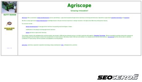 agriscope.co.uk desktop előnézeti kép