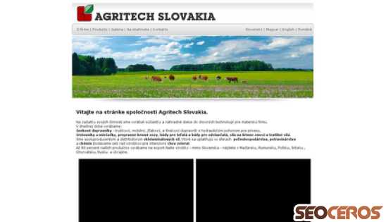 agritech.sk desktop förhandsvisning
