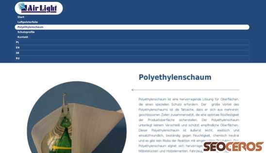 airlight-luftpolsterfolie.de/polyethylenschaum/?et_fb=1 desktop obraz podglądowy