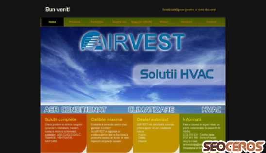 airvest.ro desktop förhandsvisning