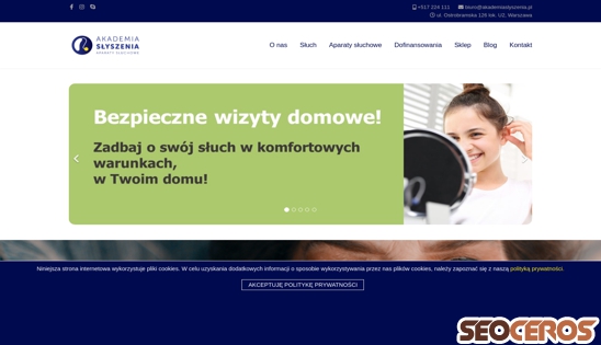 akademiaslyszenia.pl desktop previzualizare