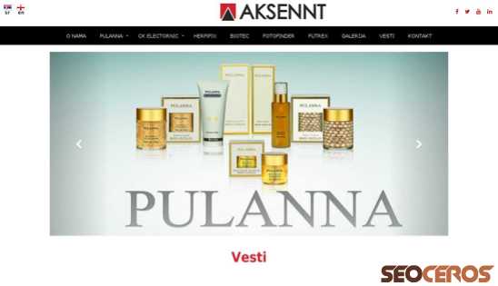 aksennt.com desktop Vorschau