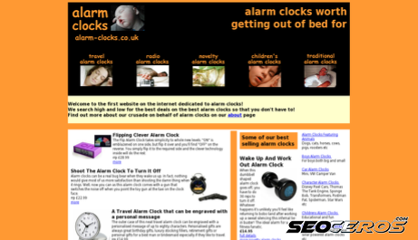 alarm-clocks.co.uk desktop náhled obrázku