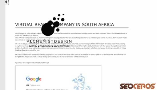 alchemistdesign.co.za/virtual-reality-south-africa.html {typen} forhåndsvisning