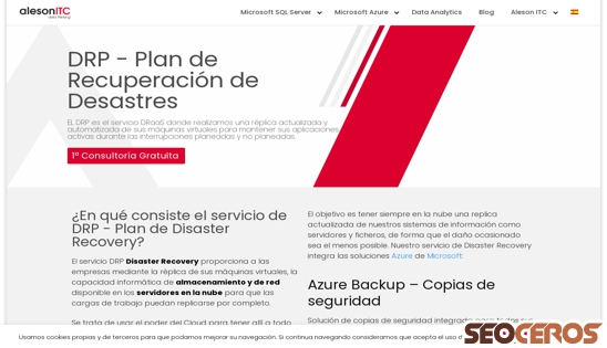 aleson-itc.com/plan-disaster-recovery-drp desktop preview