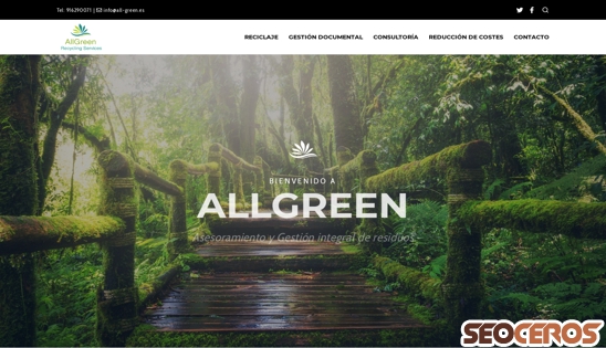 all-green.es desktop Vista previa