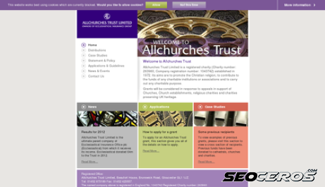 allchurches.co.uk desktop náhľad obrázku
