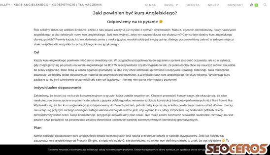 allfy.pl/kurs-angielskiego desktop previzualizare