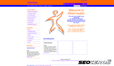 allied-health.co.uk desktop obraz podglądowy