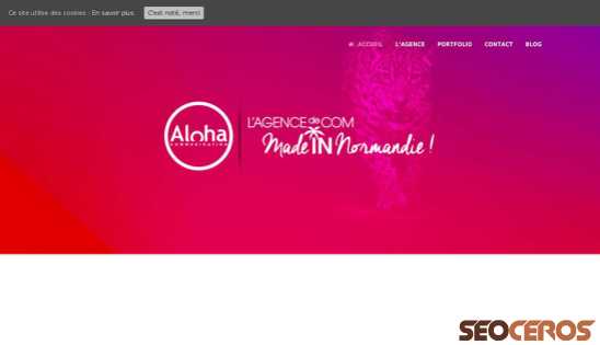 aloha-com.fr desktop preview