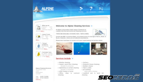 alpinecleaners.co.uk desktop náhľad obrázku