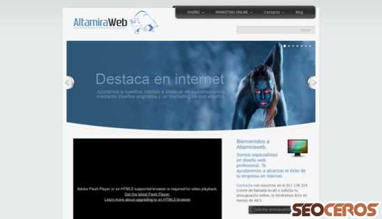 altamiraweb.net desktop förhandsvisning