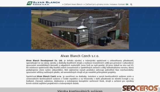 alvanblanch.cz desktop förhandsvisning