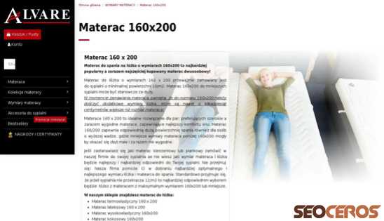 alvare.pl/info/materac-160x200.html desktop obraz podglądowy