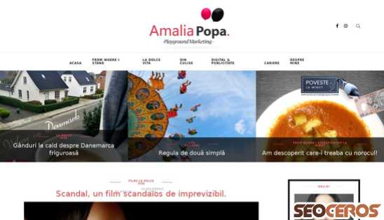amaliapopa.ro desktop förhandsvisning