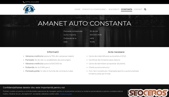 amanetmasina.ro/amanet-auto-constanta desktop preview