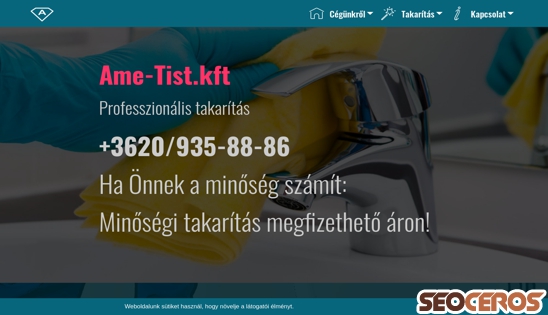 ame-tist.hu desktop náhled obrázku