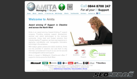 amita.co.uk desktop vista previa