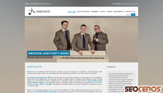 andantemusic.hu desktop náhľad obrázku
